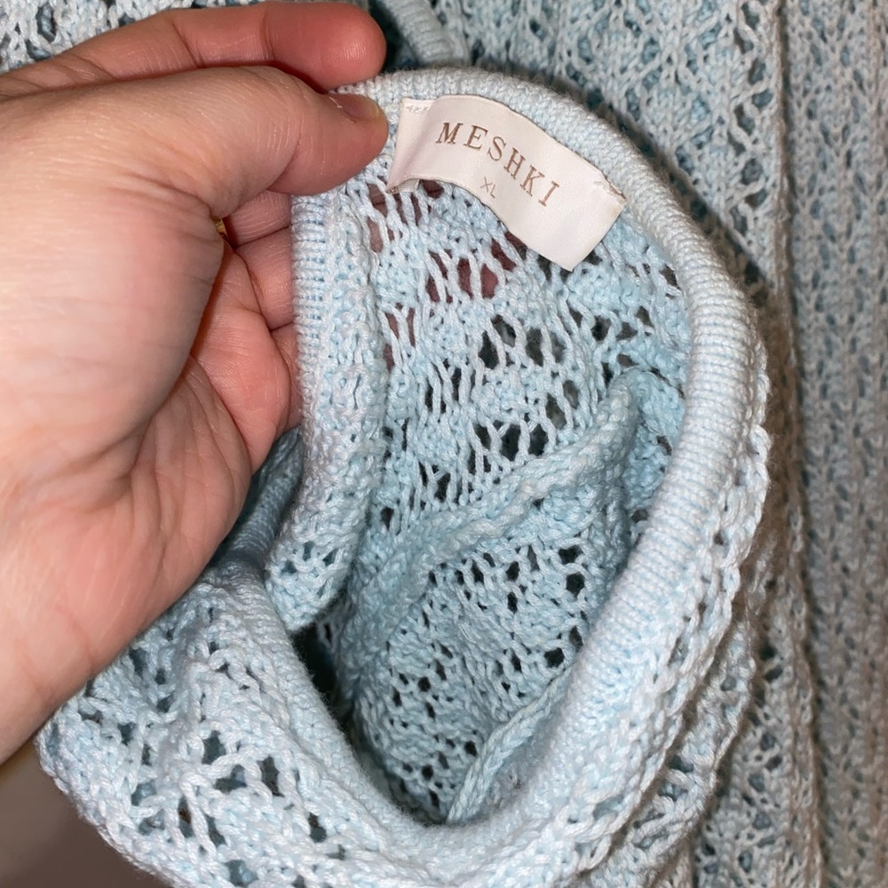 Meshki Light Blue Women's knitted dress